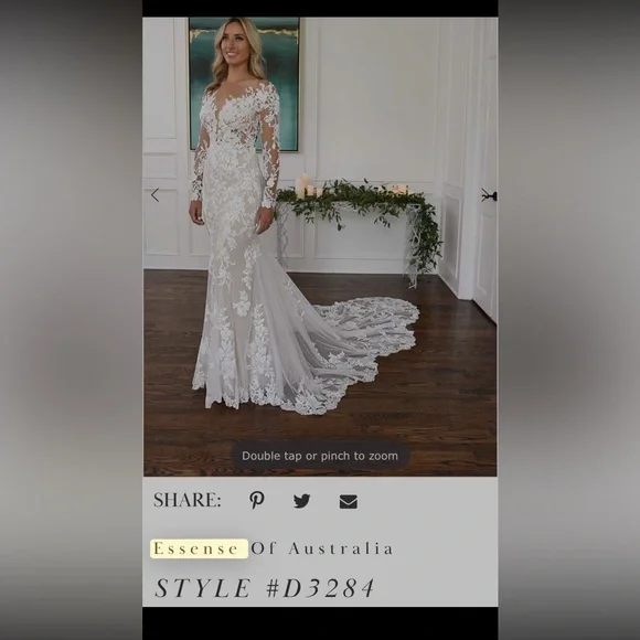 Beautiful Essence of Australia wedding dress - Picture 4 of 10